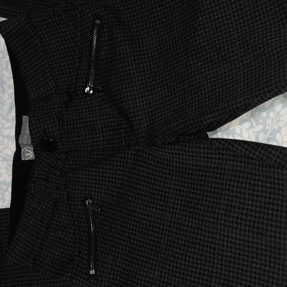 Wit & wisdom size 2 black houndstooth pants - Picture 3 of 7